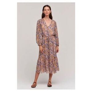 VELVET • Priscilla Printed Boho Dress in Buttercup